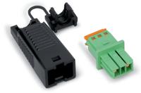 WAGO 893-1002 Netstekker WINSTA KNX Bus, recht Totaal aantal polen: 2 3 A Groen 1 stuk(s) - thumbnail