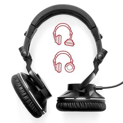 Hercules DGP DJ60 Over Ear koptelefoon Kabel Zwart Vouwbaar DJ