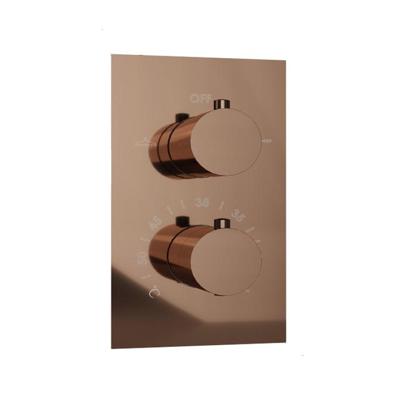Fortifura Calvi Thermostatische Inbouwkraan - met inbouwdeel - Geborsteld koper PVD (Koper) SW1159496