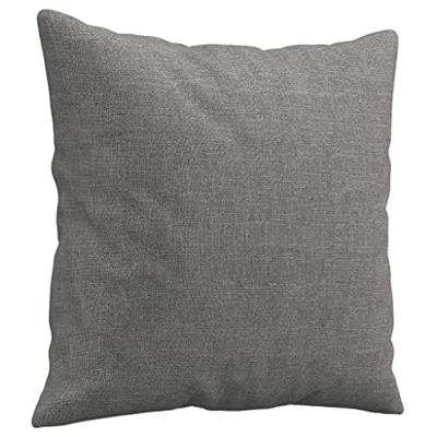 Sierkussens 2 st 40x40 cm stof donkergrijs