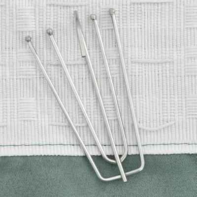 Gordijn linnen-look verduisterend met haken 290x245 cm groen