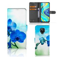 Xiaomi Redmi Note 9 Pro | Note 9S Hoesje Orchidee Blauw - Cadeau voor je Moeder - thumbnail