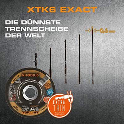 Rhodius XTK6 EXACT BOX 211301 Doorslijpschijf gebogen 115 mm 10 stuk(s) RVS, Staal Rhodius XTK6 EXACT BOX 211301 Doorslijpschijf gebogen 115 mm 10 stuk(s) RVS, Staal