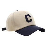 Strapback Pet Letter C - Beige & Blauw - thumbnail