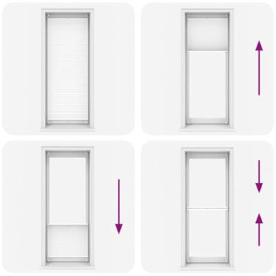 VidaXL Plisséjaloezie 80x200 cm wit