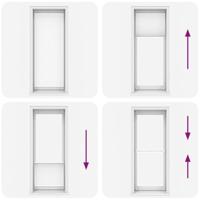 VidaXL Plisséjaloezie 80x200 cm wit - thumbnail