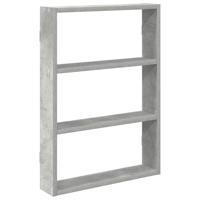 Wandschap 43x9x60 cm bewerkt hout betongrijs - thumbnail
