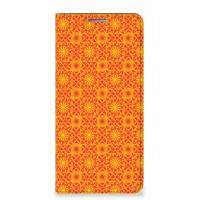 Motorola Moto G60s | Hoesje met Magneet | Batik Oranje - thumbnail