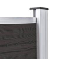 Schuttingpaneel 175x105 cm HKC zwart - thumbnail