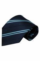 Alberto Vincelli Blauwe zijden stropdas Aosta 01 - thumbnail