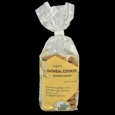 Billy's Farm Haverkoeken gember-citroen bio 200 Gram