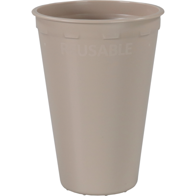 Depa | Beker | PP | reusable | automaatgeschikt | 180ml | 7.5oz | 96mm | taupe | 40 stuks
