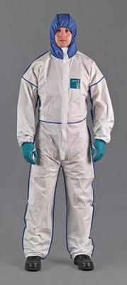 Ansell Veiligheidsoverall | maat L | wit/blauw | PSA-categorie III | 1 stuk - WN18B-00195-04 WN18B-00195-04 Ansell Veiligheidsoverall | maat L | wit/blauw | PSA-categorie III | 1 stuk - WN18B-00195-04 WN18B-00195-04