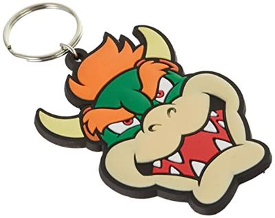 Super Mario Rubber Keychain Bowser 6 cm