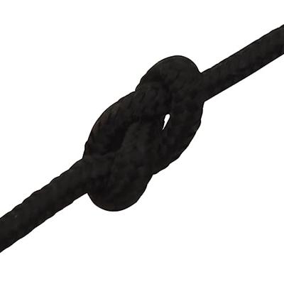 VidaXL Werktouw 4 mm 25 m polyester zwart