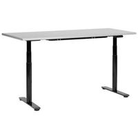Beliani-DESTINAS- Elektrisch Verstelbaar bureau-Grijs|Zwart-160 cm-MDF - thumbnail
