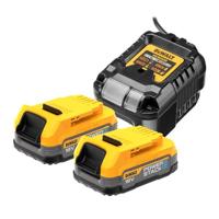 DeWalt Accessoires DCB1102E2-QW 18V XR POWERSTACK kit: DCB1102 lader | 2x Compact POWERSTACK accu - DCB1102E2-QW - thumbnail
