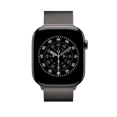 Apple Watch Band - Milanees bandje - 46 mm - Leisteen - S/M