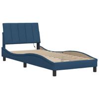 Bedframe zonder matras "Hanko" 80x200 cm stof blauw - thumbnail