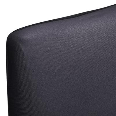 Stoelhoezen 4 st stretch recht antracietkleurig