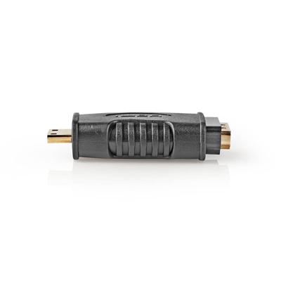 HDMI-Adapter | HDMI Mini-Connector | HDMI Female | Verguld | Recht | ABS | Zwart | 1 Stuks | Blister