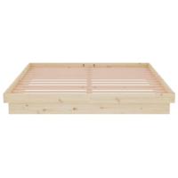 Bedframe zonder matras massief hout 160x200 cm - thumbnail