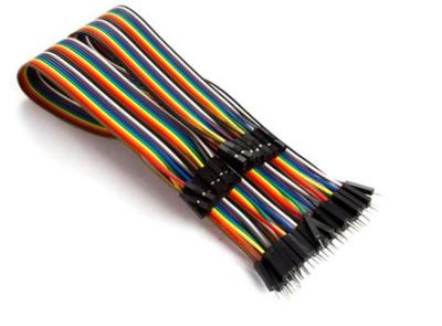 Whadda WPA414 Jumperkabel [40x Draadbrug-stekker - 40x Draadbrug-bus] 30.00 cm Bont