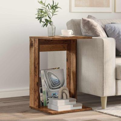 Bijzettafel Oudhout 40 x 38 x 62,5 cm Bewerkt hout Bijzettafel Oudhout 40 x 38 x 62,5 cm Bewerkt hout