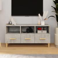 Tv-meubel 102x36x50 cm bewerkt hout betongrijs - thumbnail