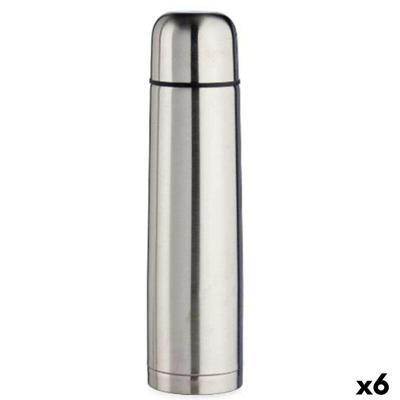 Thermos Kinvara Zilverkleurig Metaal 1 L (6 Stuks)