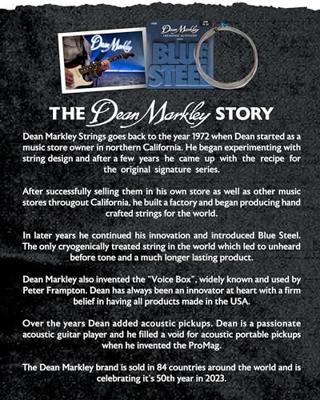 Dean Markley 2558 Blue Steel Light Top Heavy Bottom 10-52 snarenset voor elektrische gitaar