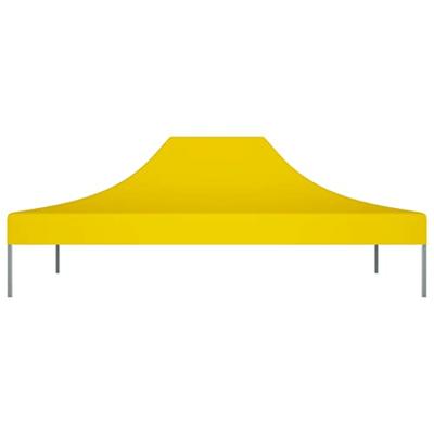VidaXL Partytentdak 270 g/m² 4x3 m geel - thumbnail