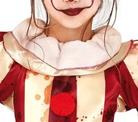 Enge Clown Kostuum Meisje Goud/Rood - thumbnail