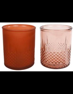 Vaas diamond glas l9b9h10,5 cm a2 Van Manen - Van manen