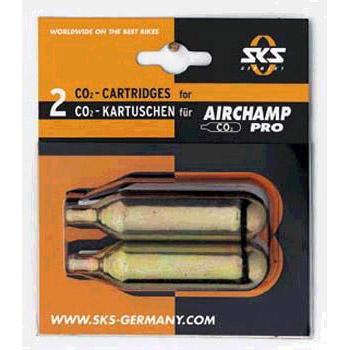 SKS luchtpatronen (2) 16gr. airchamp co2 z/draad