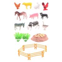 Johntoy Animal world - boerderij dieren speelset, 19dlg. - thumbnail