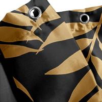 Wicotex douchegordijn 180x200 textiel Kelly zwart - thumbnail