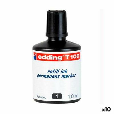 Navulinkt Edding T100 Permanent 100 ml (10 Stuks) Navulinkt Edding T100 Permanent 100 ml (10 Stuks)
