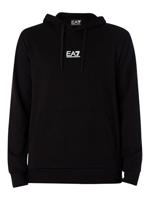 Emporio Armani EA7 8NPM32 Hoodie Heren Zwart - Maat XS - Kleur: Zwart | Soccerfanshop - thumbnail
