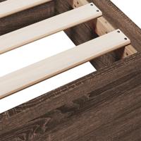 Bedframe met lades bewerkt hout bruin eikenkleur 100x200 cm - thumbnail