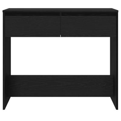 Wandtafel 89x41x76,5 cm spaanplaat zwart eikenkleurig