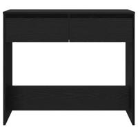 Wandtafel 89x41x76,5 cm spaanplaat zwart eikenkleurig - thumbnail