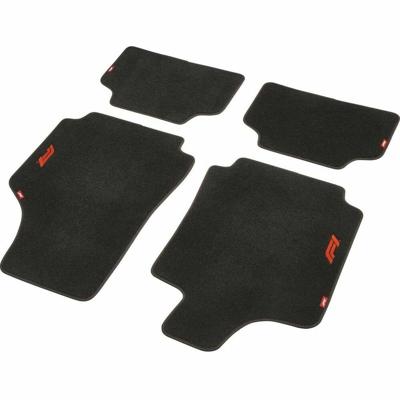 Vloermattenset voor auto FORMULA 1 CM570 Zwart/Rood 4 uds