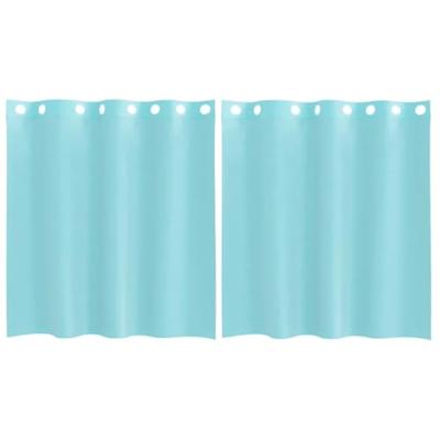 Gordijnen voile met doorvoertules 2 st turkoois Gordijnen voile met doorvoertules 2 st turkoois