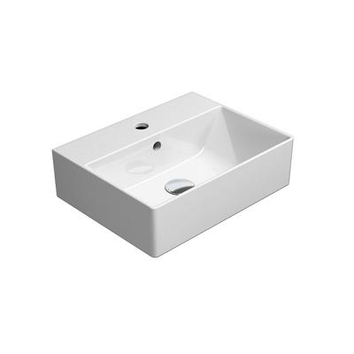 Wastafel Sapho Kube X Rechthoek 45x35 cm Keramiek Wit Sapho