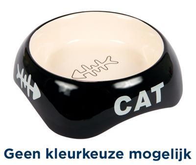 TRIXIE VOERBAK / WATERBAK CAT VISGRAAT KERAMIEK ASSORTI 13 CM 200 ML 4 ST TRIXIE VOERBAK / WATERBAK CAT VISGRAAT KERAMIEK ASSORTI 13 CM 200 ML 4 ST