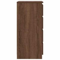 Dressoir met lades 37,5x35x99 cm spaanplaat bruin eikenkleurig - thumbnail