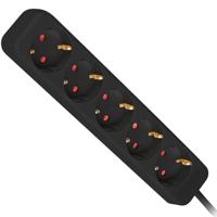 Stopcontactenstrip 5 Tomas Schuko Lanberg LB24423037 1,5 m Zwart (1,5 m) - thumbnail