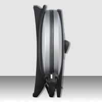 Cloer 1629 Hart-wafelijzer Met handmatige temperatuursinstelling RVS, Zwart - thumbnail