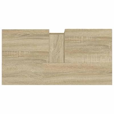 Badkamerkast 65x33x60 cm bewerkt hout sonoma eikenkleurig